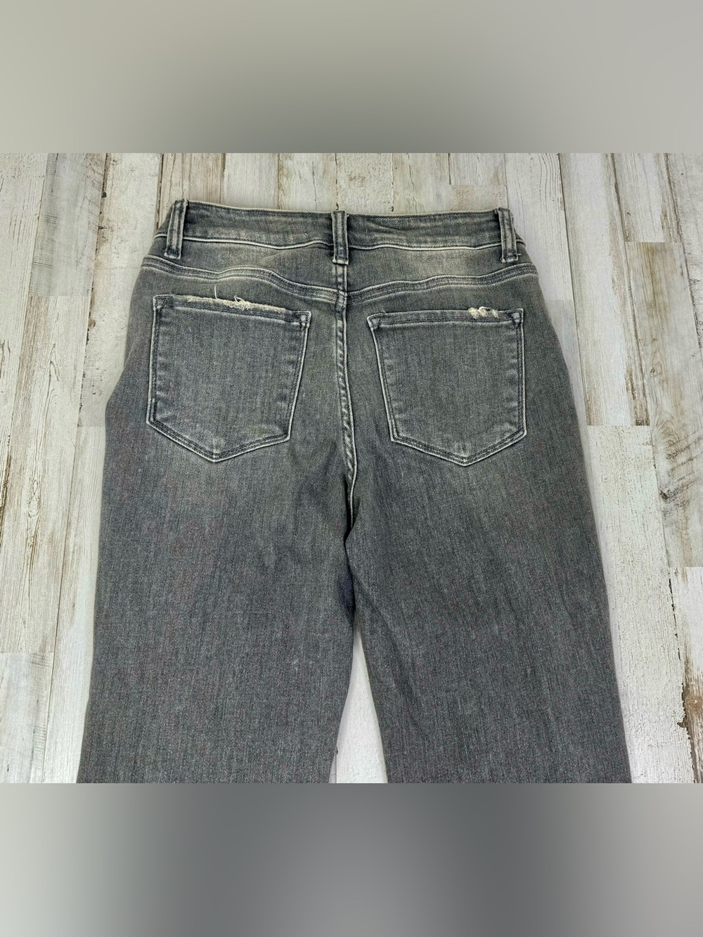 Flying Monkey Jeans Womens 26x26 Gray Medium Wash High Rise Straight Leg - Picture 9 of 10